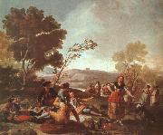Francisco de Goya Picnic on the Banks of the Manzanares oil painting
